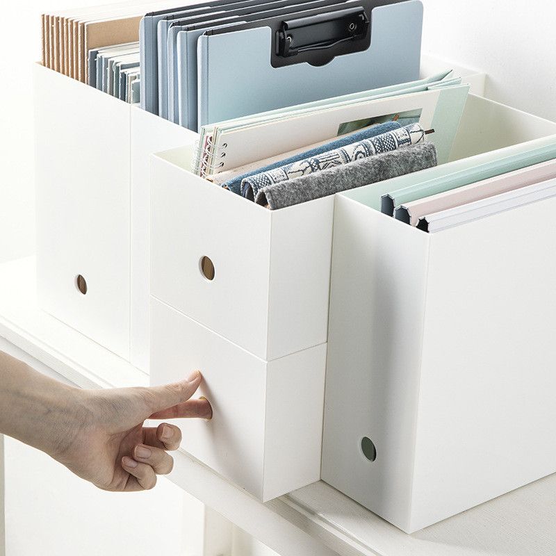  Hộp Đựng Góc Vuông Đơn Giản Xếp Tài Liệu, Sách Vở Trên Bàn [GIAO HÀNG 2-10 NGÀY | SỈ TỪ 2 TRIỆU | CÓ THỂ IN LOGO] 