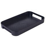  Khay Đựng Cốc Nhựa Màu Đen, Trắng Hình Chữ Nhật - Khay Trà, Khay Dao Kéo Phong Cách Bắc Âu, Gia Dụng, Quà Tặng Doanh Nghiệp [GIAO HÀNG 2-10 NGÀY | SỈ TỪ 2 TRIỆU | CÓ THỂ IN LOGO] 