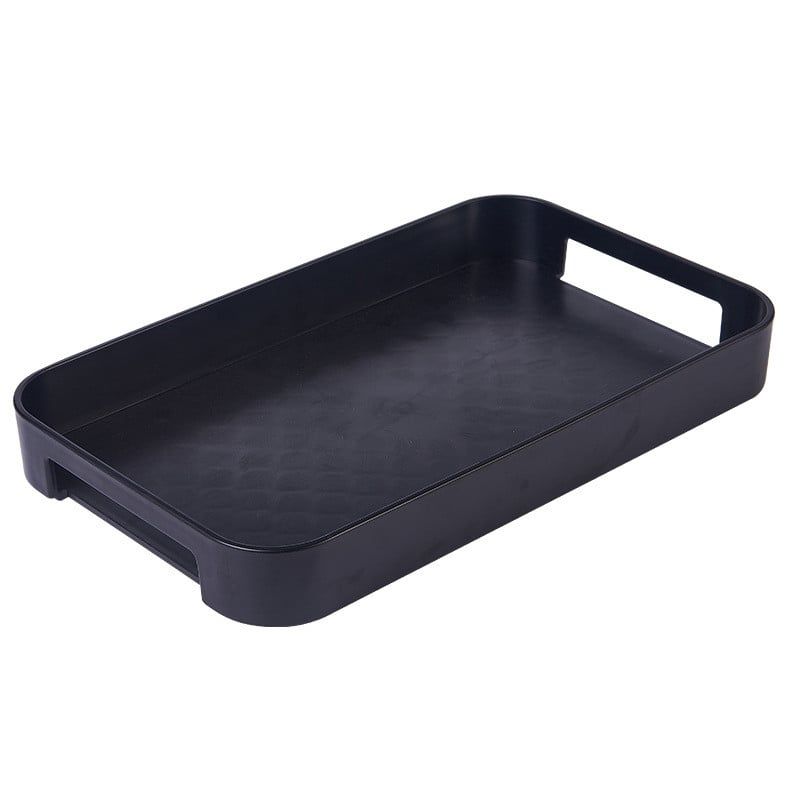  Khay Đựng Cốc Nhựa Màu Đen, Trắng Hình Chữ Nhật - Khay Trà, Khay Dao Kéo Phong Cách Bắc Âu, Gia Dụng, Quà Tặng Doanh Nghiệp [GIAO HÀNG 2-10 NGÀY | SỈ TỪ 2 TRIỆU | CÓ THỂ IN LOGO] 