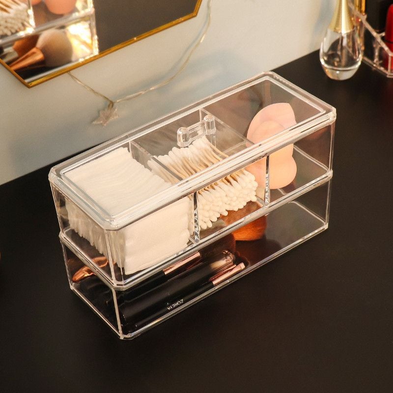  Hộp Đựng Đồ Để Bàn Acrylic Trong Suốt Hình Chữ Nhật Chống Bụi Đựng Bút, Văn Phòng Phẩm [GIAO HÀNG 2-10 NGÀY | SỈ TỪ 2 TRIỆU | CÓ THỂ IN LOGO] 