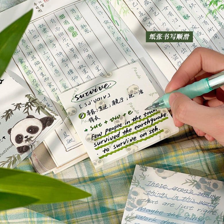  Sổ Ghi Chú Gấu Trúc Tươi Nhỏ - Bộ 20 Chiếc Siêu Dễ Thương và Có Thể Xé! (HÀNG ĐẶT TRƯỚC) 