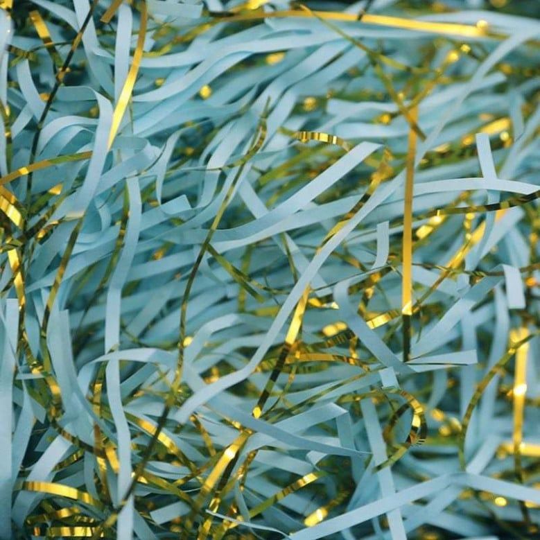  Giấy Rơm Nhũ Lấp Lánh (1KG) – MIX 500GR Để Trang Trí Hộp Quà Tặng Tỏa Sáng! 