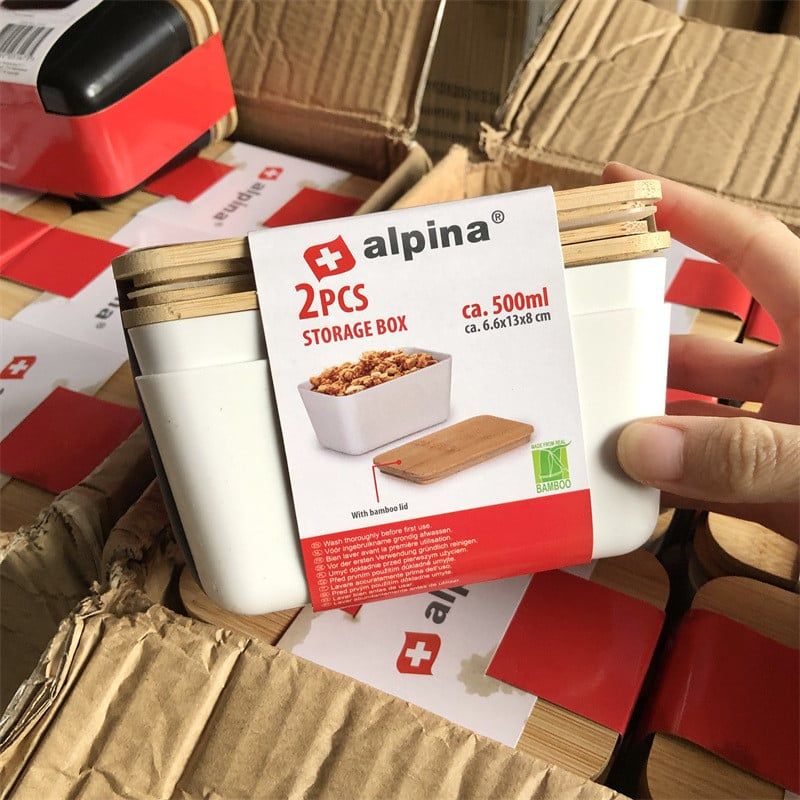  一组个！木盖收纳盒食品零食便当盒水果沙拉储存饭盒 