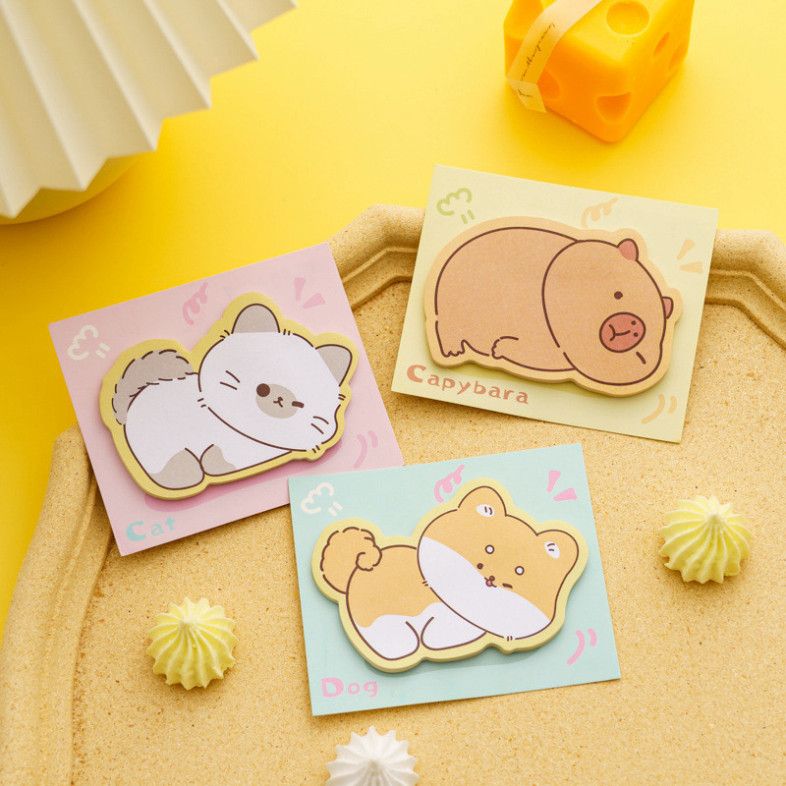  “(ĐẶT TRƯỚC) Bộ 50 Tem Ghi Chú Dễ Thương Hình Thú, Giấy Dán Chữ N Độc Đáo” 