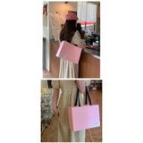  Túi quà tặng màu hồng cao cấp, túi mua sắm shop thời trang trẻ em 