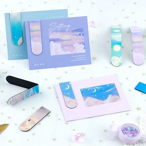  (HÀNG ĐẶT TRƯỚC) set 50 Ngôi Sao Sáng Tạo Dấu Trang Từ Tính Bầu Trời Đầy Sao Tranh Sơn Dầu Dấu Trang Cá Nhân Hóa 