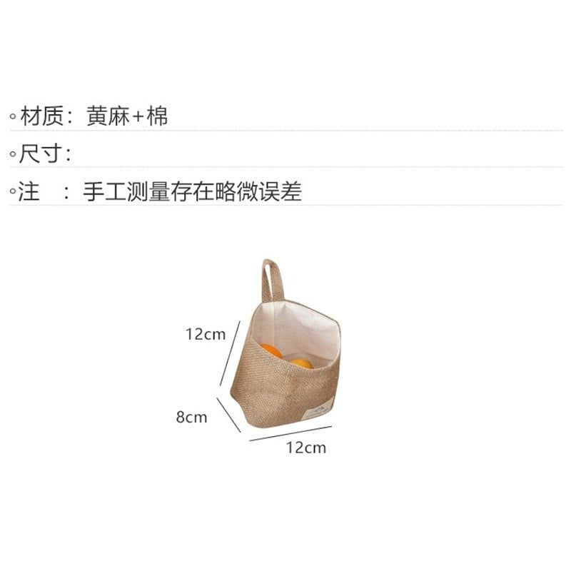  Giỏ Treo Tường Bằng Cotton Lanh Hình Mèo - Túi Đựng Gừng, Tỏi, Rau Củ Nhà Bếp, Đa Năng Để Bàn [GIAO HÀNG 2-10 NGÀY | SỈ TỪ 2 TRIỆU | CÓ THỂ IN LOGO] 