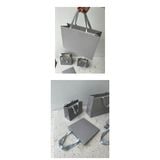  Túi tote giáng sinh đóng gói bánh tráng miệng bánh hồng túi giấy kraft tùy chỉnh 
