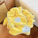  Khăn Lớn Trẻ Em Nhanh Khô Không Cotton Nữ Mẫu Mới Bộ Ba Chiếc Khăn Tắm Dễ Thương Không Rụng Lông 