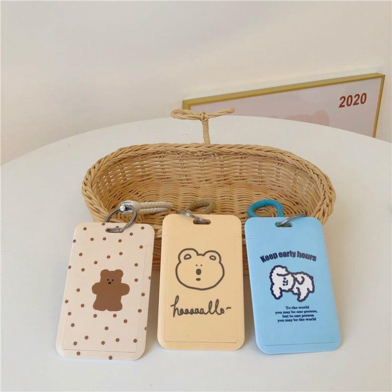  Bộ 5 Thẻ Kem Gấu Trái Tim Dễ Thương - Đặt Hàng Trước, Tự Thiết Kế Instagram! 