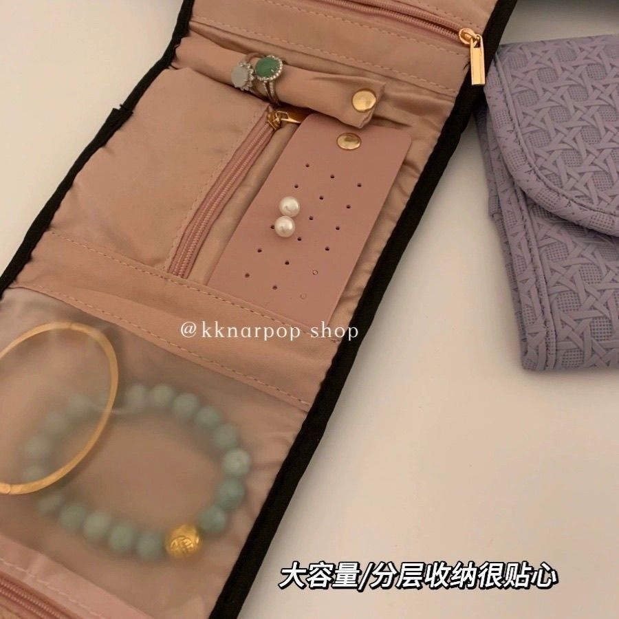  Túi Đựng Trang Sức Cầm Tay Gọn Nhẹ - Phong Cách Hàn Quốc Đơn Giản, Du Lịch, Mang Theo Tiện Lợi [GIAO HÀNG 2-10 NGÀY | SỈ TỪ 2 TRIỆU | CÓ THỂ IN LOGO] 