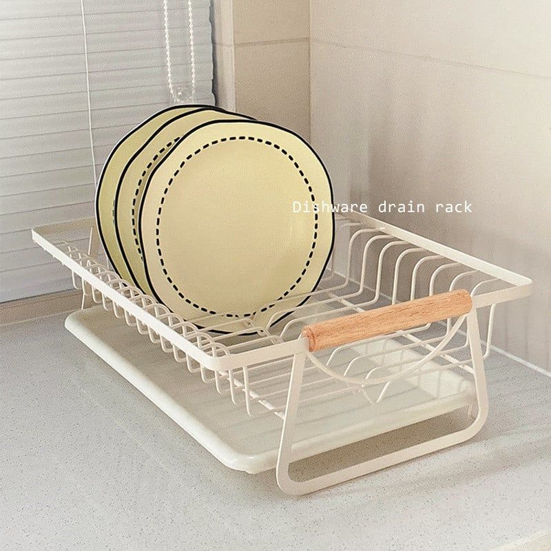  Giá Thoát Nước Bát Đũa Bằng Gỗ Màu Kem, Đen - Kệ Đựng Bát Đĩa Nhà Bếp, Rổ Đựng Đồ Ăn, Bồn Rửa Đa Năng [GIAO HÀNG 2-10 NGÀY | SỈ TỪ 2 TRIỆU | CÓ THỂ IN LOGO] 