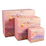  Túi quà tặng túi giấy màu bao bì xuyên biên giới ruy băng quà lễ hội túi quần áo tote 