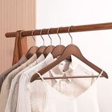  Móc Treo Quần Áo Bằng Gỗ Rắn Liền Mạch Chống Trượt [GIAO HÀNG 2-10 NGÀY | SỈ TỪ 2 TRIỆU | CÓ THỂ IN LOGO] 