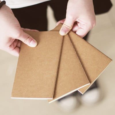  Sổ Tay Giấy Kraft Cổ Điển Ruột Trống Đóng Gáy Khâu Chỉ Bỏ Túi [GIAO HÀNG 2-10 NGÀY | SỈ TỪ 2 TRIỆU | CÓ THỂ IN LOGO] 
