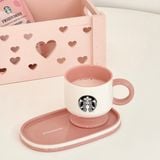  Cốc starbucks mọng nước loạt vườn hồng màu xanh lá cây gradient xương rồng ống hút thép không gỉ 