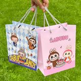  Túi đựng mỹ phẩm kẻ sọc hàn quốc set 2 chiếc xách tay phong cách instagram 