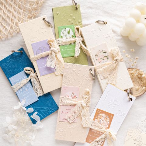  Sổ Tay Trang Rời Phù Điêu Chữ Nổi Retro Có Thể Xé Giấy [GIAO HÀNG 2-10 NGÀY | SỈ TỪ 2 TRIỆU | CÓ THỂ IN LOGO] 