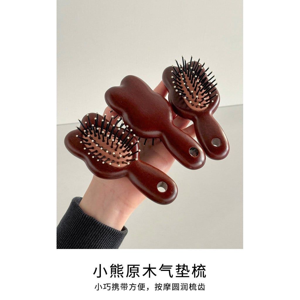  Lược Gỗ Đàn Hương Đệm Hơi Chống Tĩnh Điện Massage Cho Nữ [GIAO HÀNG 2-10 NGÀY | SỈ TỪ 2 TRIỆU | CÓ THỂ IN LOGO] 