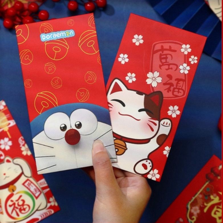  ``Túi Lì Xì Tết 2025 - Bộ 10 Chiếc Đa Dạng, Chất Liệu Bền Bỉ, Thiết Kế Độc Đáo Q1476`` 