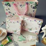  Hộp đóng gói kẹo hạnh nhân hộp quà năm mới sáng tạo hộp bánh bông tuyết bánh quy 
