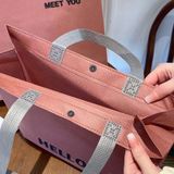  Túi Vải Không Dệt Đựng Áo Khoác Mùa Đông Cho Cửa Hàng Quần Áo In Logo 