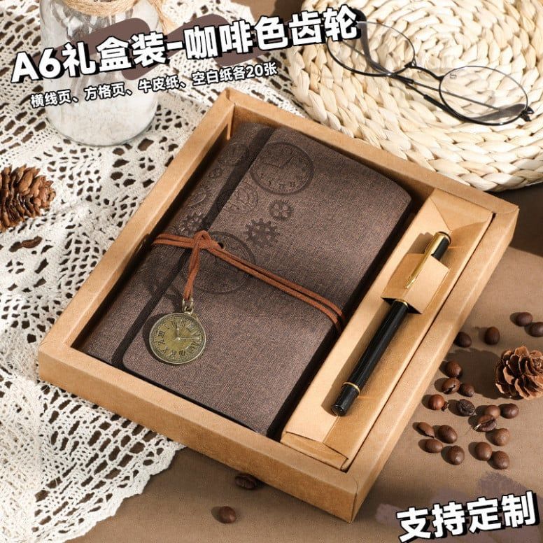  ```(ĐẶT TRƯỚC) Sổ Tay Du Lịch Da Tùy Chỉnh - Sổ Nhật Ký Trang Rời Bán Sỉ``` 