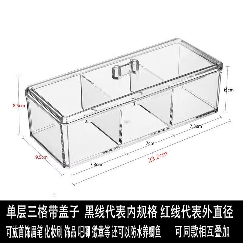  Hộp Đựng Đồ Để Bàn Acrylic Trong Suốt Hình Chữ Nhật Chống Bụi Đựng Bút, Văn Phòng Phẩm [GIAO HÀNG 2-10 NGÀY | SỈ TỪ 2 TRIỆU | CÓ THỂ IN LOGO] 