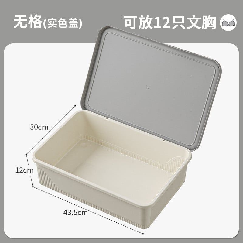  Hộp Nhựa PP Đựng Đồ Lót 3 Ngăn Có Nắp Màu Đỏ, Xanh, Xám - Hộp Phân Loại Quần Lót, Tất Gia Dụng, Vật Dụng Thần Kỳ Tủ Đồ [GIAO HÀNG 2-10 NGÀY | SỈ TỪ 2 TRIỆU | CÓ THỂ IN LOGO] 