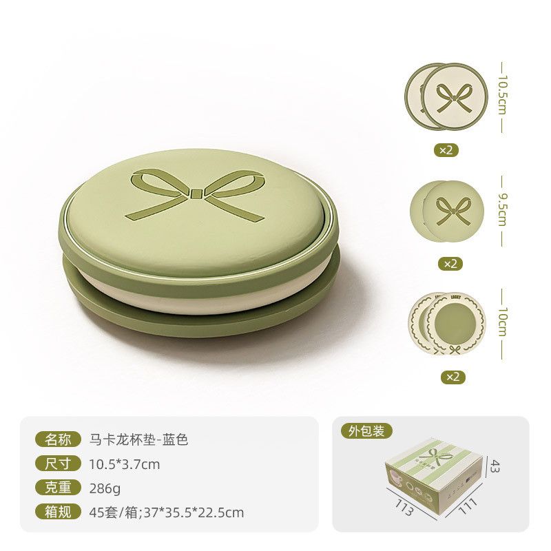  Đế Lót Ly Cao Su Mềm Màu Macaron Họa Tiết - Lót Cốc Chống Trượt Hình Tròn, Phụ Kiện Bàn Nhà Bếp Gia Dụng [GIAO HÀNG 2-10 NGÀY | SỈ TỪ 2 TRIỆU | CÓ THỂ IN LOGO] 