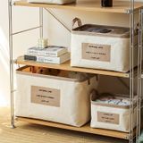  Hộp Đựng Quần Áo Vải Cotton Lanh Có Thể Gấp Gọn - Túi Lưu Trữ Đồ Cỡ Lớn, Dùng Cho Gia Đình, Du Lịch, Sắp Xếp Tủ Đồ [GIAO HÀNG 2-10 NGÀY | SỈ TỪ 2 TRIỆU | CÓ THỂ IN LOGO] 