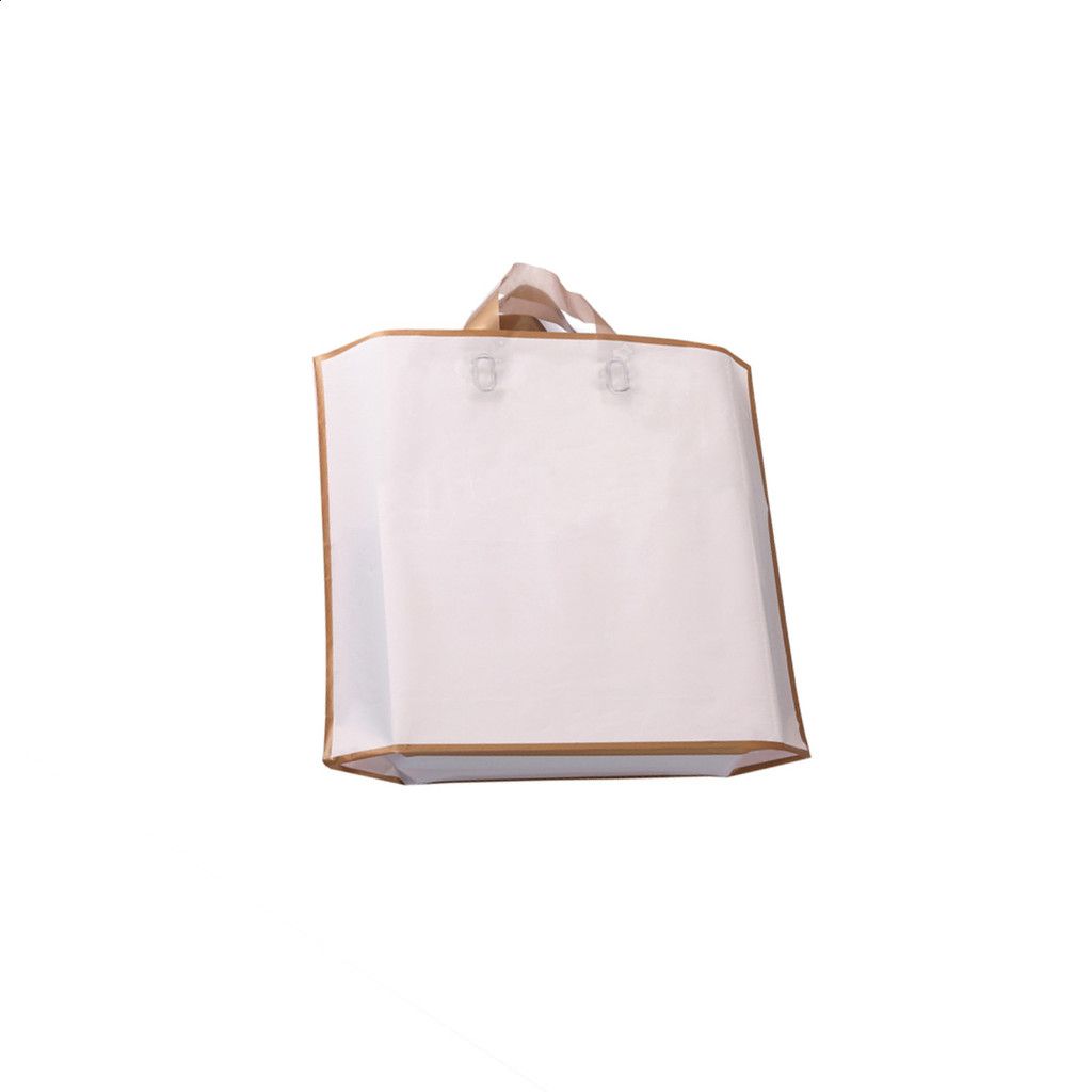  Túi Nhựa Tote Trong Suốt Mờ Tùy Chỉnh Logo Cho Shop Quần Áo Trẻ Em Phụ Nữ 