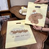  Túi tote Pudin Dog frosted – Túi đục lỗ màu vàng kem, cỡ nhỏ dày dặn đựng trang sức, đồ lót, mỹ phẩm [GIAO HÀNG 2-10 NGÀY | SỈ TỪ 2 TRIỆU | CÓ THỂ IN LOGO] 