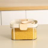 Hộp Bảo Quản Ngũ Cốc Bằng Nhựa Kín Khí - Hộp Đựng Thực Phẩm Gia Đình Dạng Vuông, Có Thể Mở Rộng, Nhiều Dung Tích [GIAO HÀNG 2-10 NGÀY | SỈ TỪ 2 TRIỆU | CÓ THỂ IN LOGO] 