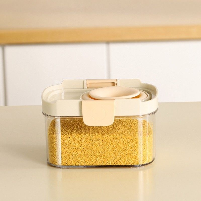  Hộp Bảo Quản Ngũ Cốc Bằng Nhựa Kín Khí - Hộp Đựng Thực Phẩm Gia Đình Dạng Vuông, Có Thể Mở Rộng, Nhiều Dung Tích [GIAO HÀNG 2-10 NGÀY | SỈ TỪ 2 TRIỆU | CÓ THỂ IN LOGO] 