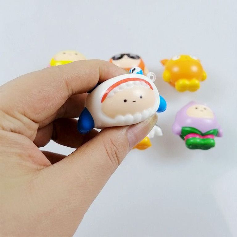  Móc khóa 3D dễ thương bằng cao su dẻo, phong cách sáng tạo cho túi xách PK698 