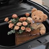  Túi giấy kraft đựng hoa tươi túi ôm gấu nhỏ gói bó hoa đơn giản quà tặng valentine 