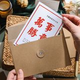  Túi giấy kraft phong bì đựng tài liệu thư từ retro văn phòng 