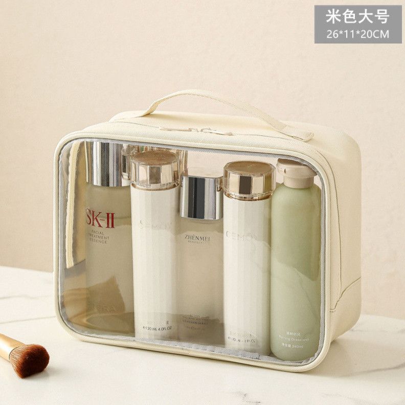  Đặt trước ngay! Bộ 2 Túi Đựng Mỹ Phẩm Trong Suốt Mới cho Chuyến Du Lịch và Vệ Sinh Cá Nhân 