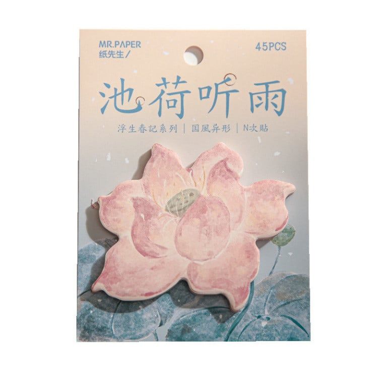  Bộ Combo 10 Thẻ N Miếng Dán Ông Giấy Phong Cách Trung Quốc - Series Mùa Xuân Floating Life 