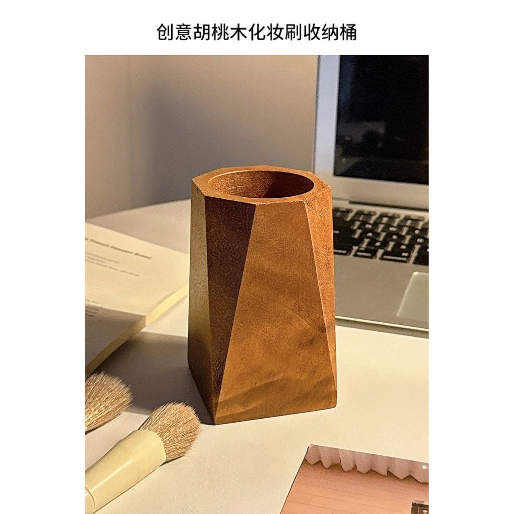  Ống Đựng Bút Gỗ Óc Chó Màu Nâu - Hộp Đựng Bút Trang Điểm Cao Cấp, Hộp Đựng Bút Sáng Tạo Cầm Tay Cho Học Sinh [GIAO HÀNG 2-10 NGÀY | SỈ TỪ 2 TRIỆU | CÓ THỂ IN LOGO] 