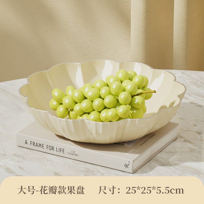  Đĩa Trái Cây Nhựa Phong Cách Kem Dung Tích Lớn Dùng Gia Đình [GIAO HÀNG 2-10 NGÀY | SỈ TỪ 2 TRIỆU | CÓ THỂ IN LOGO] 