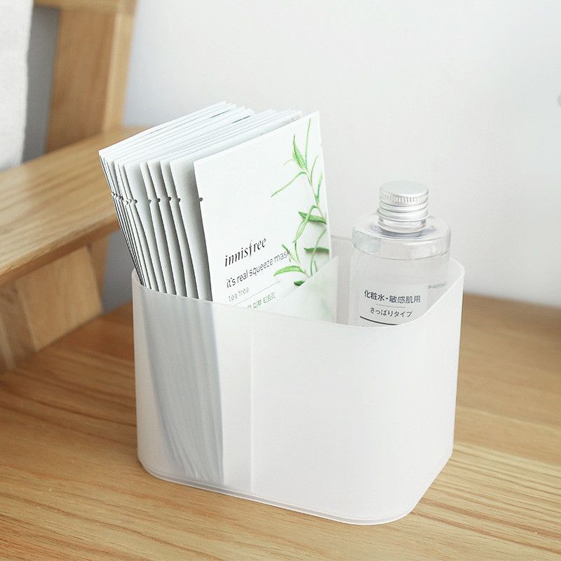  Hộp Đựng Mỹ Phẩm Trong Suốt Bề Mặt Mờ - Có Ngăn Kéo, Nắp Đậy Chống Bụi [GIAO HÀNG 2-10 NGÀY | SỈ TỪ 2 TRIỆU | CÓ THỂ IN LOGO] 