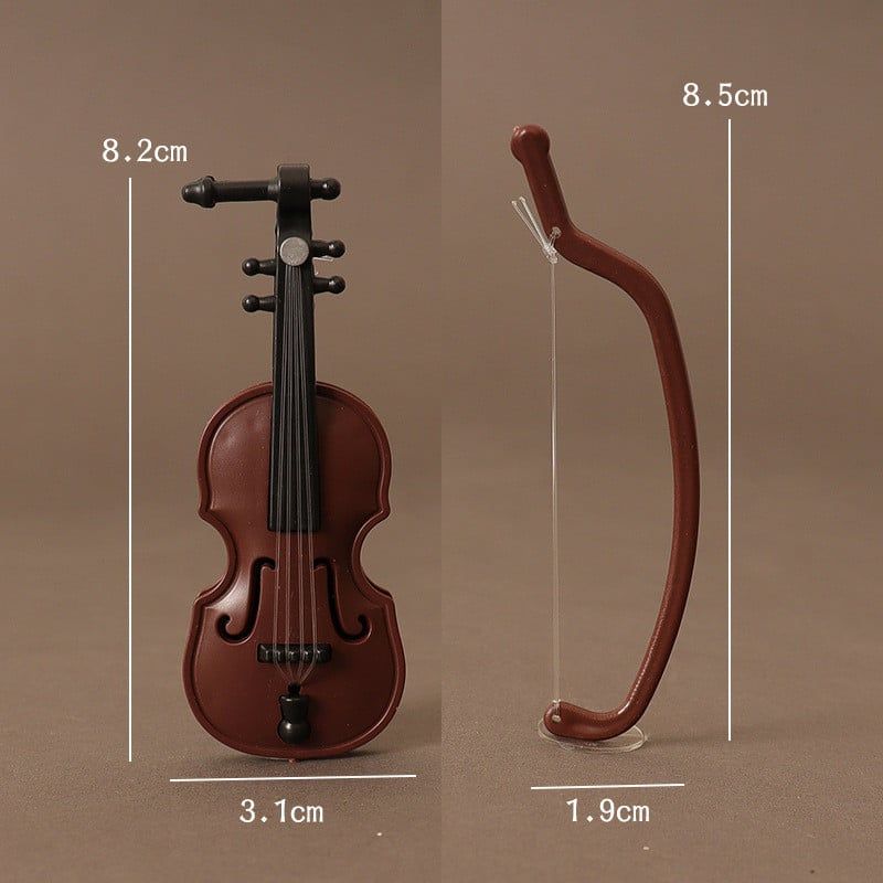  Đạo Cụ Violin Thu Nhỏ Bằng Nhựa - Mô Hình Nhạc Cụ Trang Trí Dollhouse, Phụ Kiện Cảnh Quay, Quà Tặng [GIAO HÀNG 2-10 NGÀY | SỈ TỪ 2 TRIỆU | CÓ THỂ IN LOGO] 