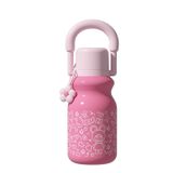  Cốc giữ nhiệt thép không gỉ có ống hút quai xách cho học sinh 