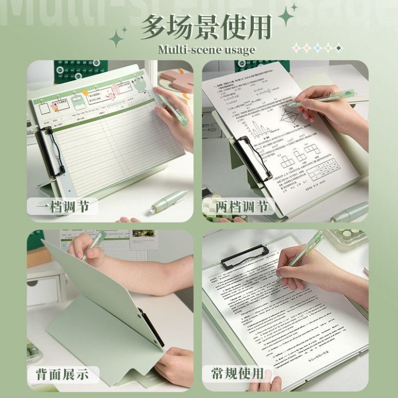  Bộ 10 Kẹp Bảng Đứng Khổ A4 Bằng Nhựa Dày 3mm - Kẹp Giấy Thi, Bảng Viết, Đệm Viết Cho Học Sinh [GIAO HÀNG 2-10 NGÀY | SỈ TỪ 2 TRIỆU | CÓ THỂ IN LOGO] 