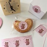  Nhãn dán miệng túi quà hình gấu nhỏ dễ thương phong cách hoạt hình sáng tạo 