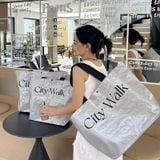  Túi tote dung tích lớn thân thiện môi trường, túi shopping cao cấp 