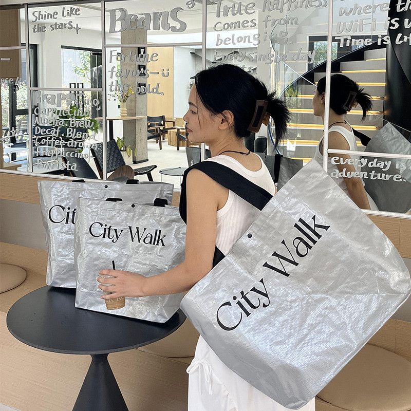  Túi tote dung tích lớn thân thiện môi trường, túi shopping cao cấp 