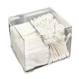  (HÀNG ĐẶT TRƯỚC) Combo 2 Hộp Đựng Tăm Bông, Bông Gòn Bàn Trang Điểm Acrylic [GIAO HÀNG 2-10 NGÀY | SỈ TỪ 2 TRIỆU | CÓ THỂ IN LOGO] 